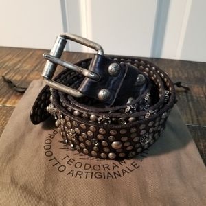 NWOT Campomaggi Black Leather Belt